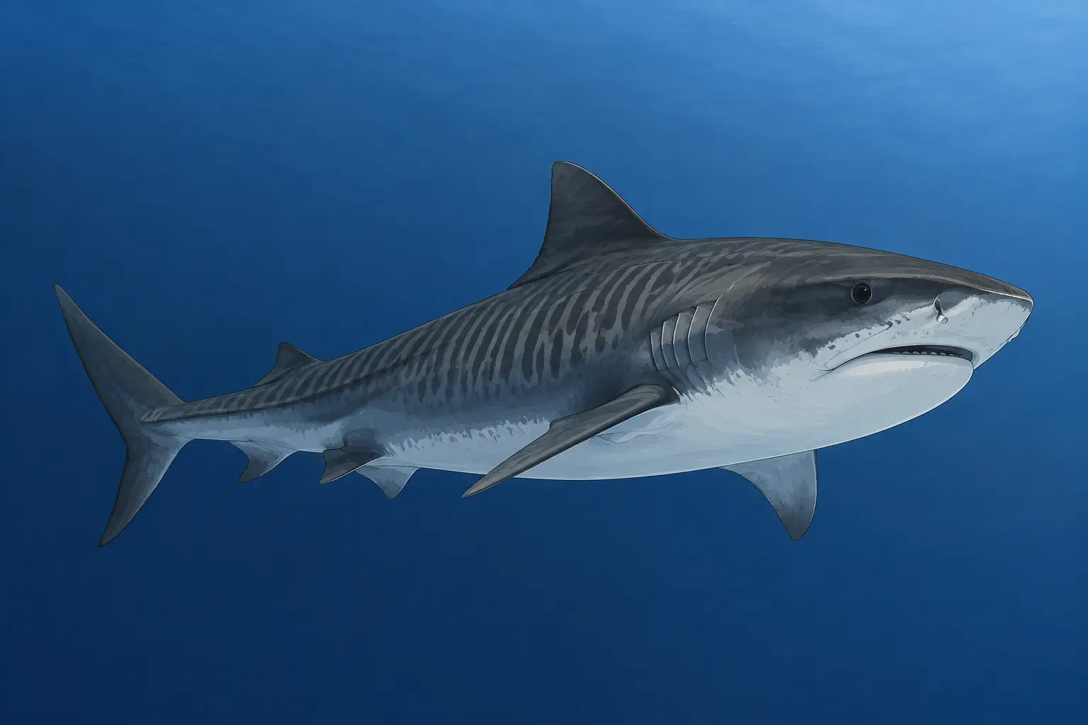 full size tiger shark